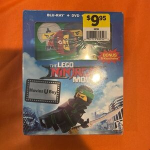Lego Ninjago Movie (Blu-ray/DVD/2018 Digital), 6 Bonus Keychains, Franco, Chan